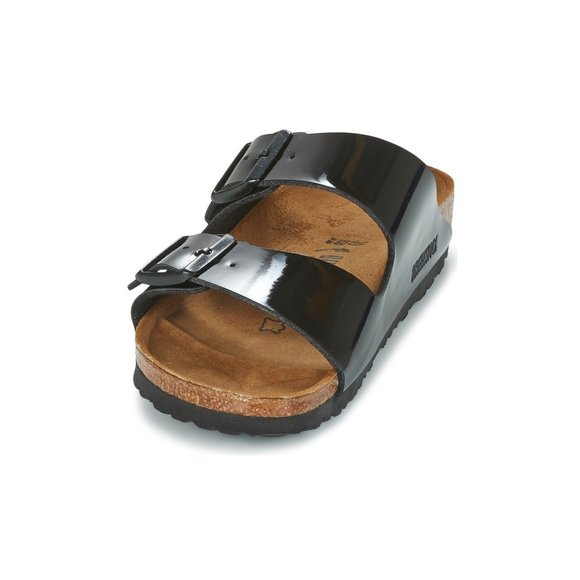 BIRKENSTOCK WOMEN'S BACK OPEN TOE SANDALS, BLACK (SCHWARZ LACK), 7 - Picture 4 of 6